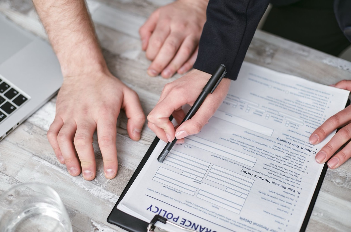 Documents related to family health and life insurance coverage