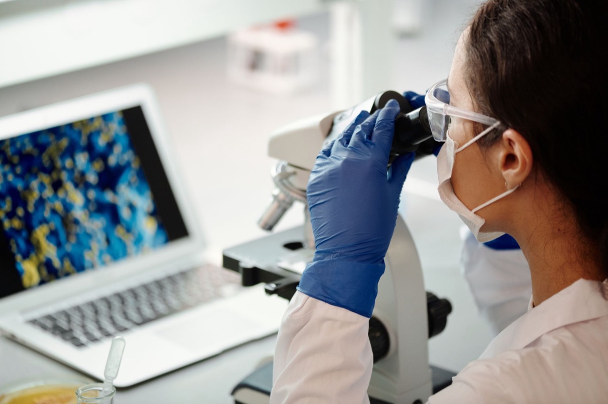Advanced microscopic view of animal health